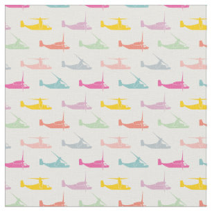 Sweet Pastels V-22 Osprey Muster Stoff