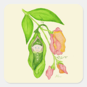 Sweet Pea Baby Girl Aufkleber