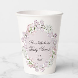 Sweet Pea Blume Baby Brunch elegant Pappbecher