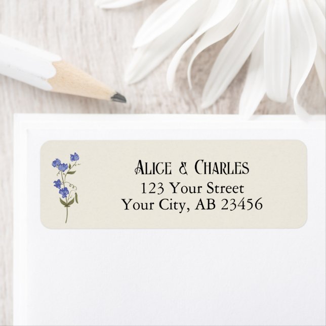 Sweet Pea Blume Blue and Cream Wedding (Insitu)