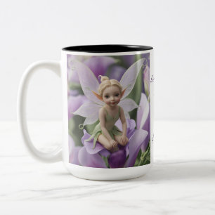 Sweet Pea Blume Fairy Zweifarbige Tasse