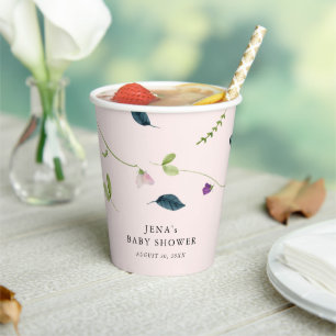 Sweet Pea Blume   Girl Baby Dusche Pappbecher