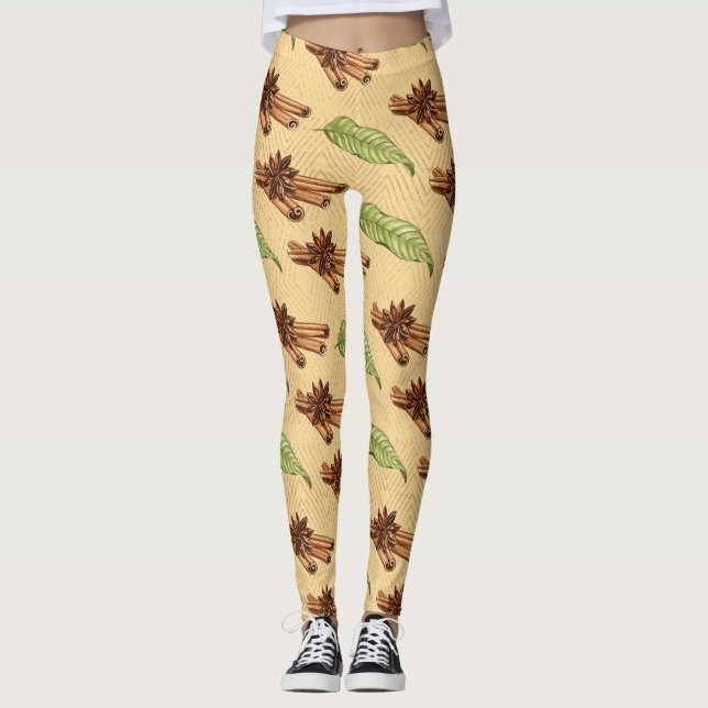 Sweet Pea Blume Leggings (Vorderseite)
