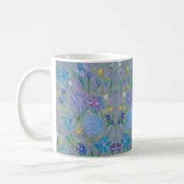 Sweet Pea Floral Coffee Tasse