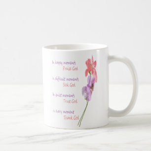 Sweet Pea floral Inspiration Seek Gott Tasse