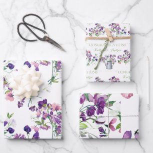Sweet Pea Gratulationen Packpapier Blätter