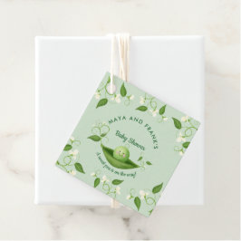 Sweet Pea in einer Pod Baby Dusche Geschenkanhänger