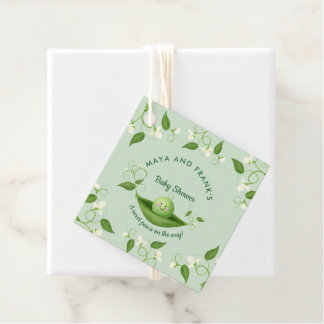 Sweet Pea in einer Pod Baby Dusche Geschenkanhänger