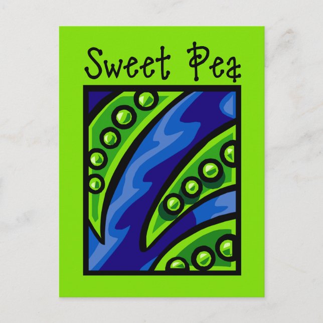 Sweet Pea Postkarte (Vorderseite)