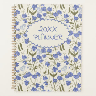 Sweet Pea Soft Blue und Cream Weekly Planner Planer