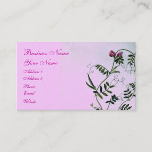 Sweet Pea Viktorianisch Garden Business Card Visitenkarte