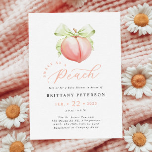 Sweet Peach Baby Dusche Einladung