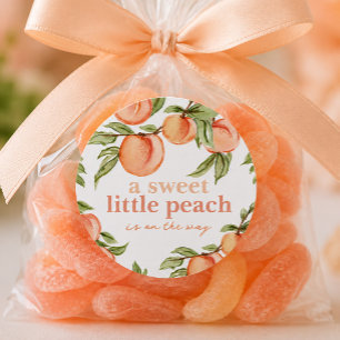 Sweet Peach Baby Dusche Rundgeschenke Geschenkarti Runder Aufkleber