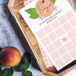 Sweet Peach Baby Dusche Spiel Bingo