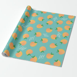 Sweet Peach Niedlich Frucht 1. Geburtstag Party Th Geschenkpapier