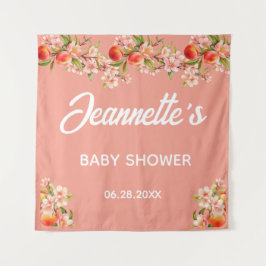 Sweet Peach Orchard Backdrop Tapestry Wandteppich