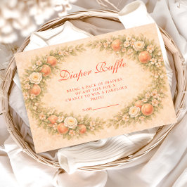 Sweet Peach Orchard Diapper Raffle Begleitkarte