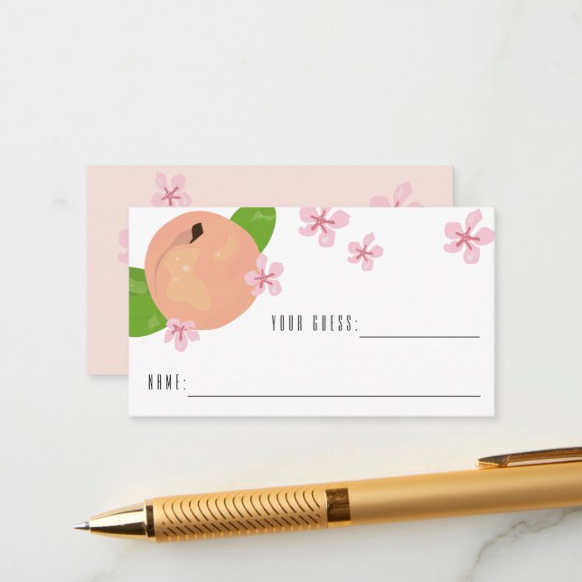 Sweet Peach rät wie viele Spielkarten Hinweiskarte (Vorderseite/Rückseite Beispiel)