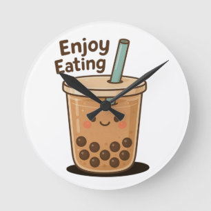 Sweet Pearl Charm Runde Wanduhr