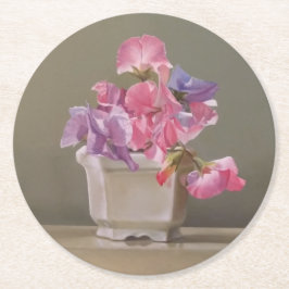 Sweet Peas Coaster Runder Pappuntersetzer