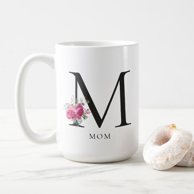 Sweet Peonies MAMA 15oz Kaffee Tasse (Mit Donut)