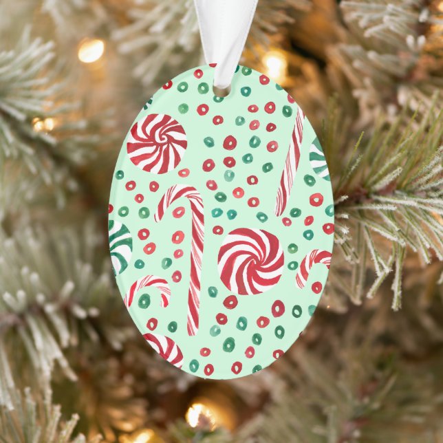 Sweet Peppermint Christmas Candy Cane Ornament (Baum)