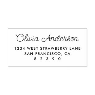 Sweet Personalisiert Script Name Rücksendeadresse Gummistempel