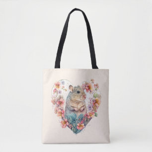 Sweet Pet Mouse in einem Blumenkranz