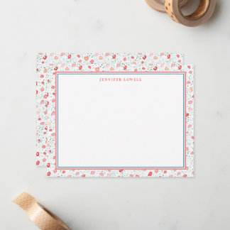 Sweet Petite Floral Personalisiert Stationery Mitteilungskarte