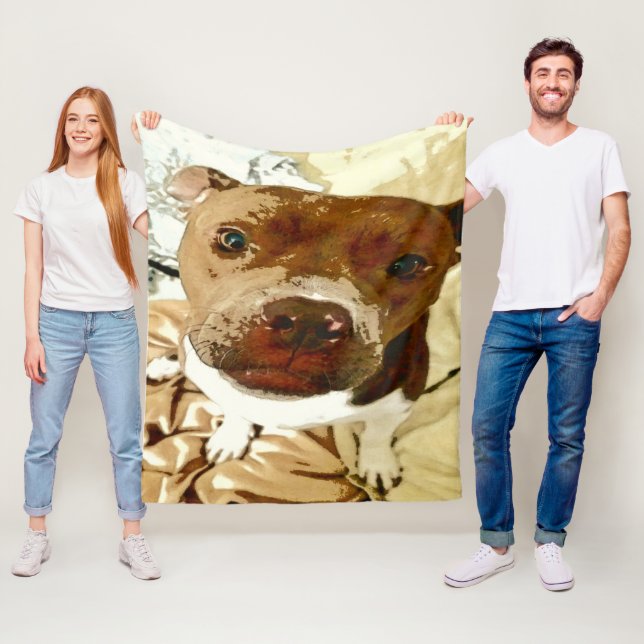 Sweet Pibble Face Fleecedecke (Beispiel)