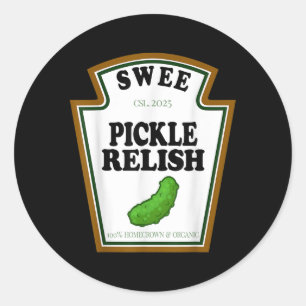 Sweet Pickle Relish Group Condition Family Hallowe Runder Aufkleber