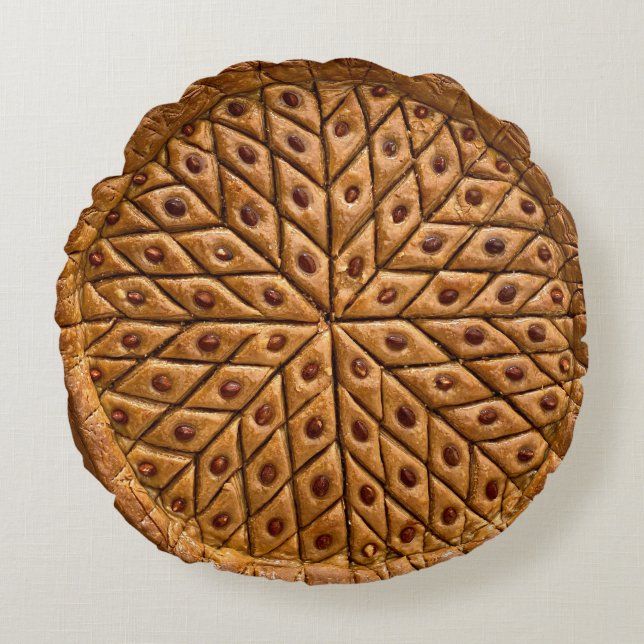 Sweet Pie Round Throw Kissen (Vorderseite)