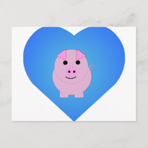 Sweet Piggy Liebe Postkarte