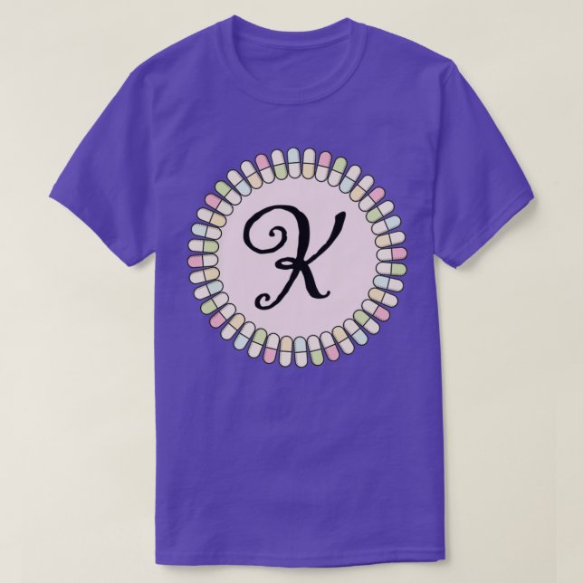 Sweet pills Initial K T-Shirt (Design vorne)