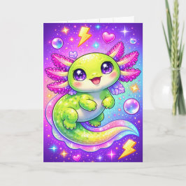 Sweet Pink and Purple Birthday Card for Girls Karte