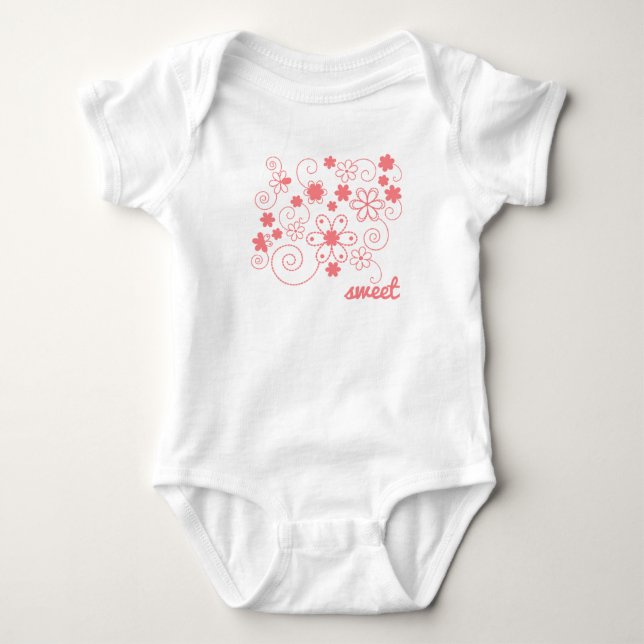 Sweet Pink Baby Strampler (Vorderseite)