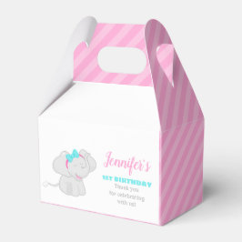 Sweet Pink Birthday Gevor Box mit Elephant Geschenkschachtel