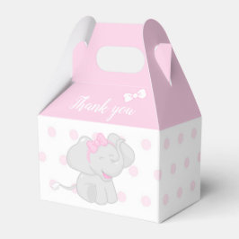 Sweet Pink Box Babydusche mit Elephant Geschenkschachtel