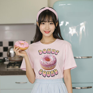 Sweet Pink Donut Squad Feinschmecker Shirt
