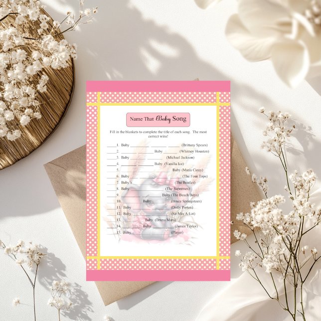 Sweet Pink Elephant - Baby Shower Baby Song Game (Von Creator hochgeladen)