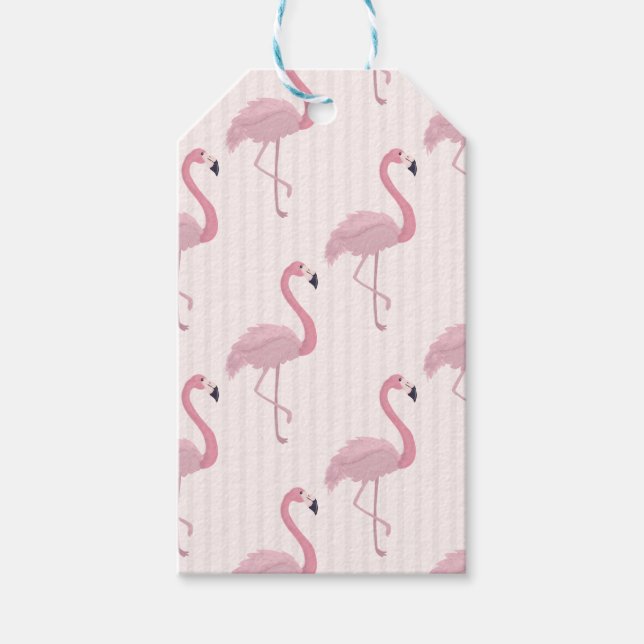 Sweet Pink Flamingo Geschenkanhänger (Vorderseite)