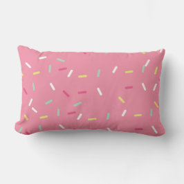 Sweet Pink Sprinkle Lumbar Kissen