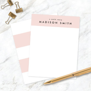 Sweet Pink Stripes Modern Stationery Mitteilungska Einladung