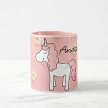 Sweet Pink Unicorn, Blume und Ihr Name