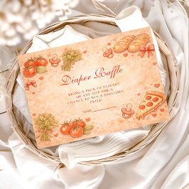 Sweet Pizza Diapper Raffle Begleitkarte