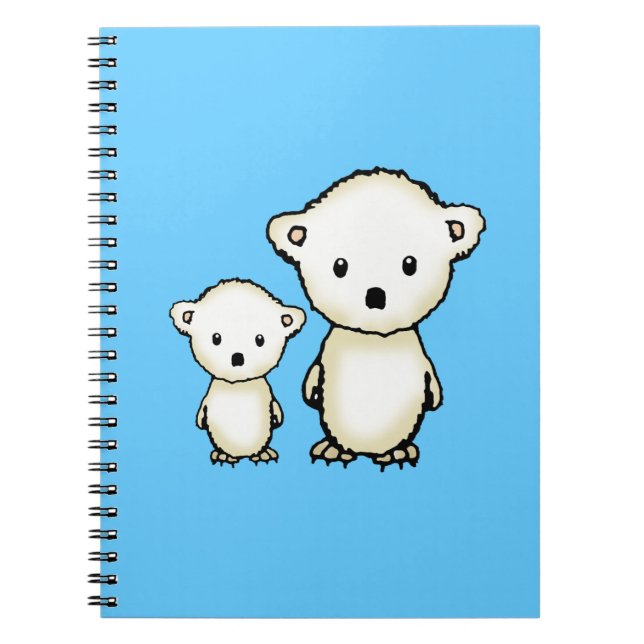 Sweet Polar Bears Notebook Notizblock (Vorderseite)