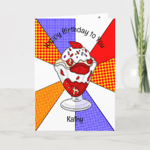 Sweet Pop Art Birthday Card Eros Bendato Karte