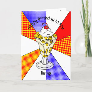 Sweet Pop Art Birthday Card Eros Bendato Karte