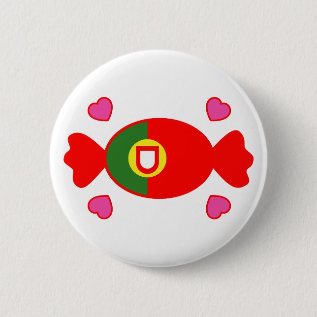 Sweet-Portugiesisch-Taste Button (Vorderseite)