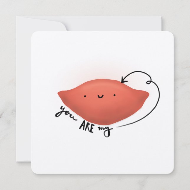 Sweet Potato Liebe Card (Vorderseite)
